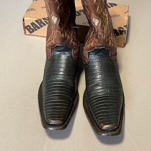 Vintage Elliut Handcrafted Lizard Men's Size 10 Cowboy Boots
